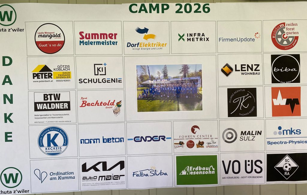 Fussballcamp Sponsoren 2026